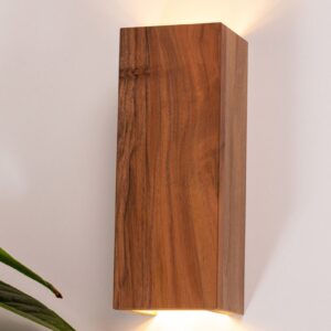 Walnut Wooden Sconce Lamp