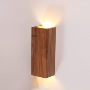 Walnut Wooden Sconce Lamp