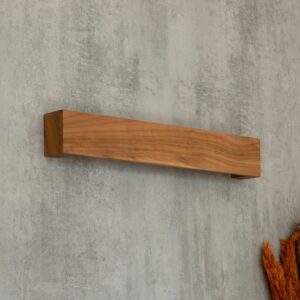 Walnut Minimalist Wooden Linear Wall Lamp