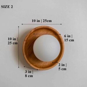 Walnut Round Wall Sconce