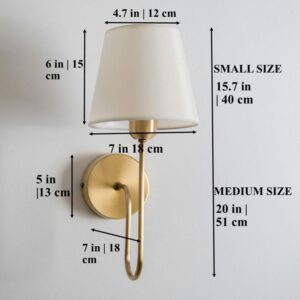 Aged Brass Wall Sconce