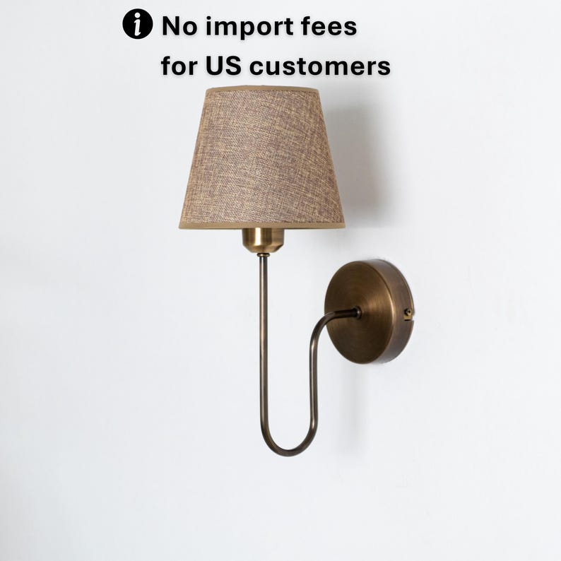 Aged Brass Wall Sconce
