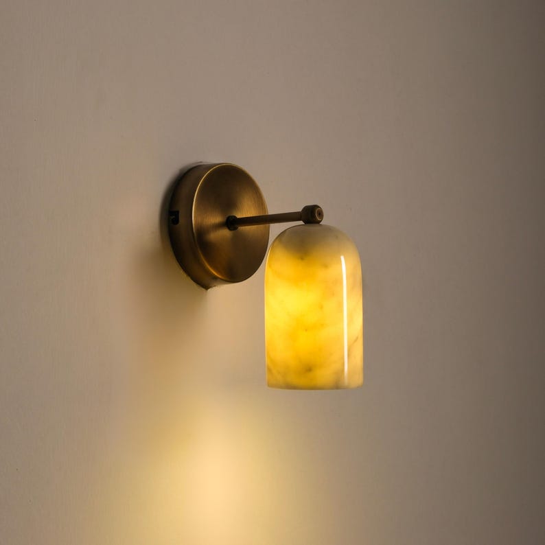 Luxury Alabaster Marble Wall Lamp