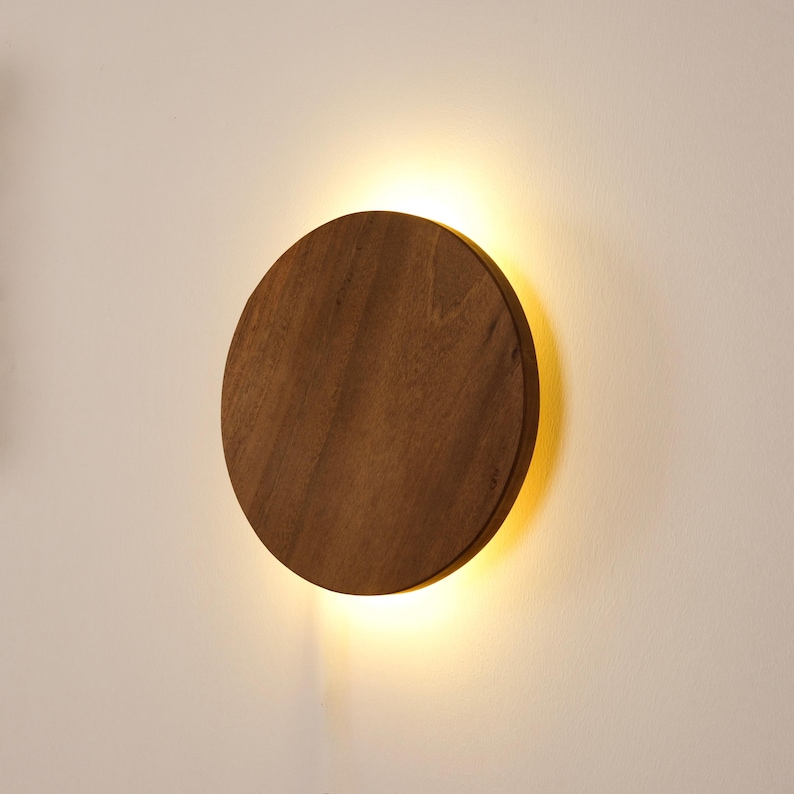 Minimalist Walnut Wall Lamp