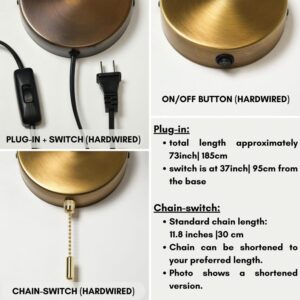 Aged Brass Wall Sconce